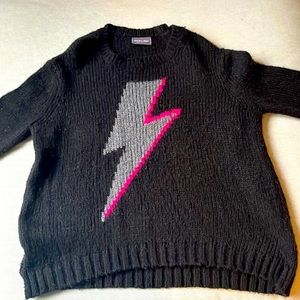 Wooden ships lightning bolt sweater
